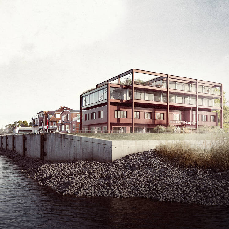 Eingeladener Wettbewerb - Finkenwerder Elbblick